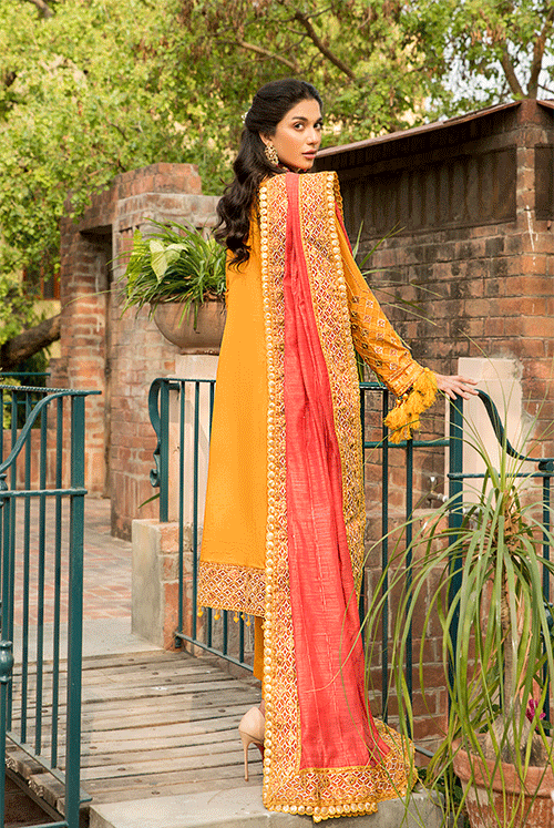 Luxury Lawn Collection ZL 02 MUSTARD