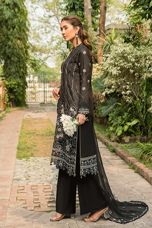 Luxury Lawn Collection ZL 03 BLACK