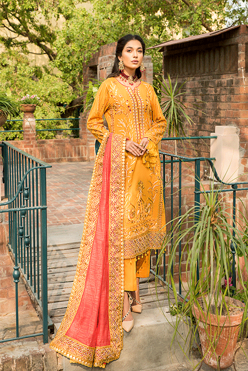 Luxury Lawn Collection ZL 02 MUSTARD