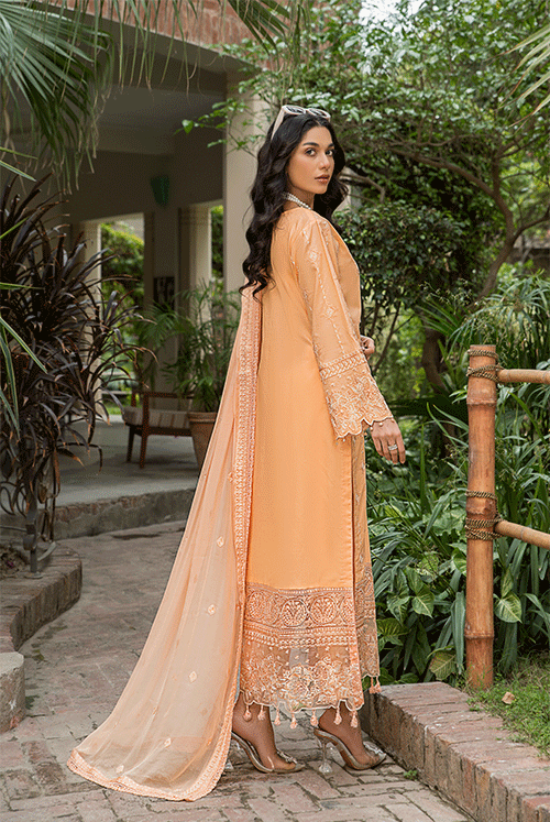 Luxury Lawn Collection ZL 01 Peach