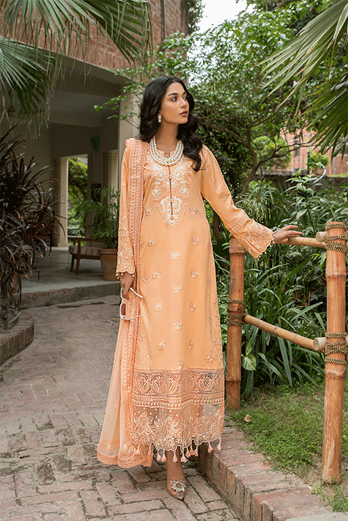 Luxury Lawn Collection ZL 01 Peach